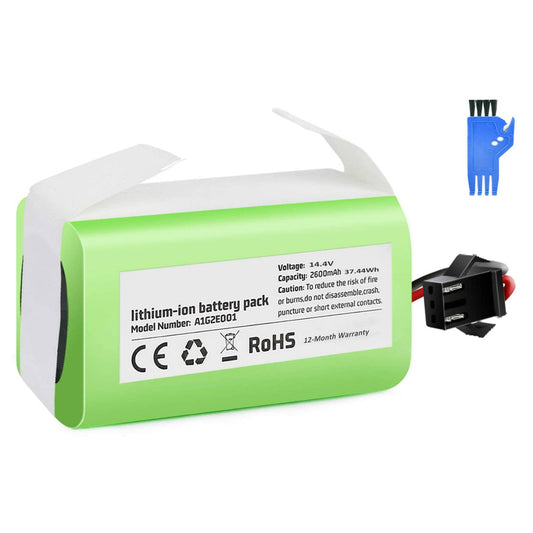 14.4V 2600mAh Battery Compatible for Eufy RoboVac 11, 11S, 12, 15C, 15T, 30,30C, 35C, Ecovacs Deebot N79 N79S DN622, RoboVac 15C MAX 25C 30, Goovi F007C D380 D382, G10 G20 G30 G35 G40 Hybrid